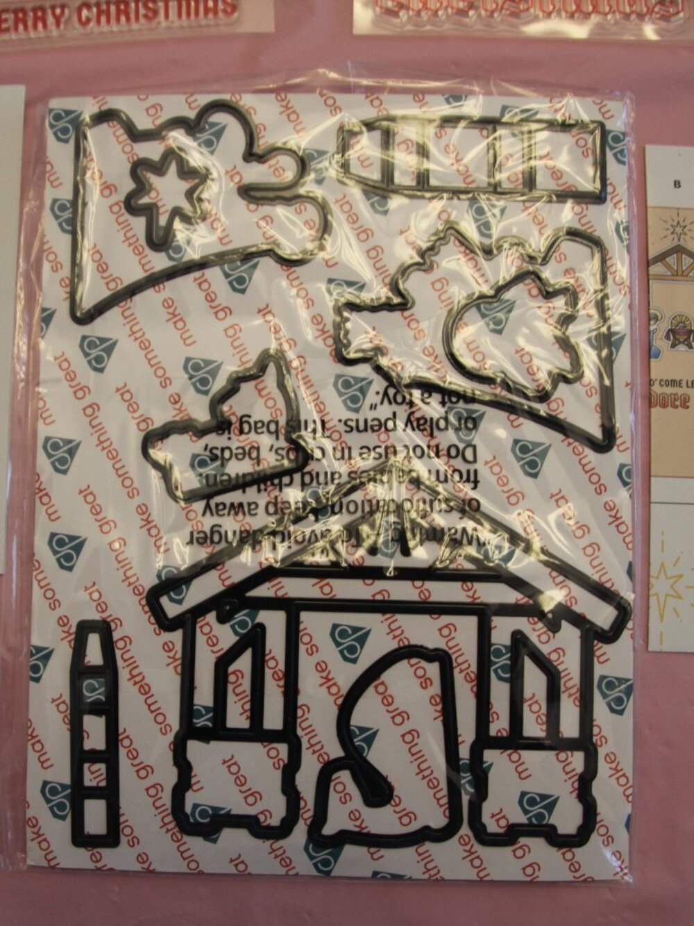 Nativity pop-up dies & stamps. Diamond Press. New.